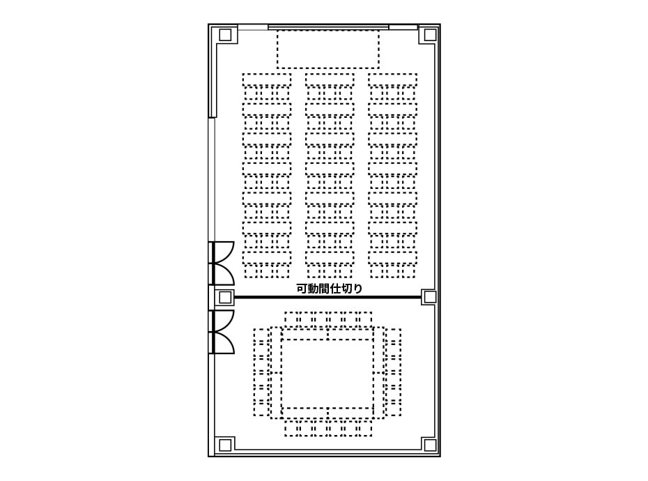 会議室全面の見取り図