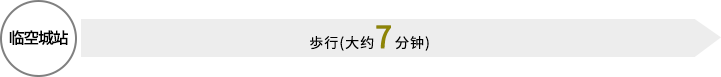 临空城站→歩行(大约7分钟) 
